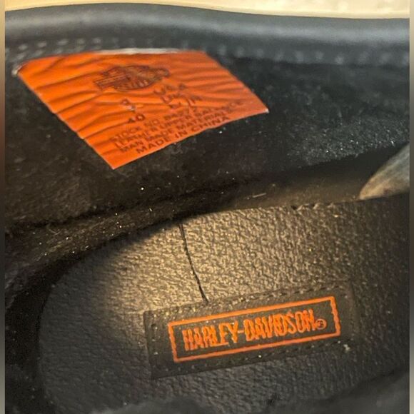 Harley Davidson Motorcycles Women's Leather Boots Short combat boots. 9 - Picture 9 of 9